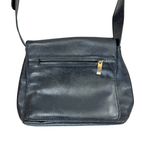 Vintage TOLEDANO black leather shoulder bag - Picture 6 of 9